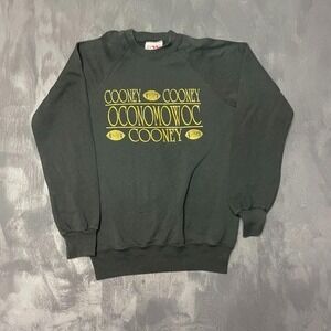 Vintage Oconomowoc High Sweatshirt Men Medium Black 1990s Bassett-Walker
